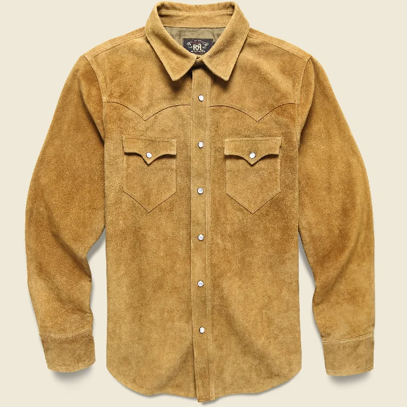 Lulworth Jacket - Tan Suede