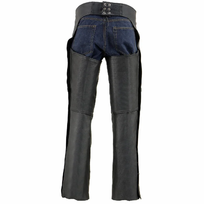 milwaukee-leather-sh1190-mens-black-leather-chaps-with-zippered-thigh-pockets