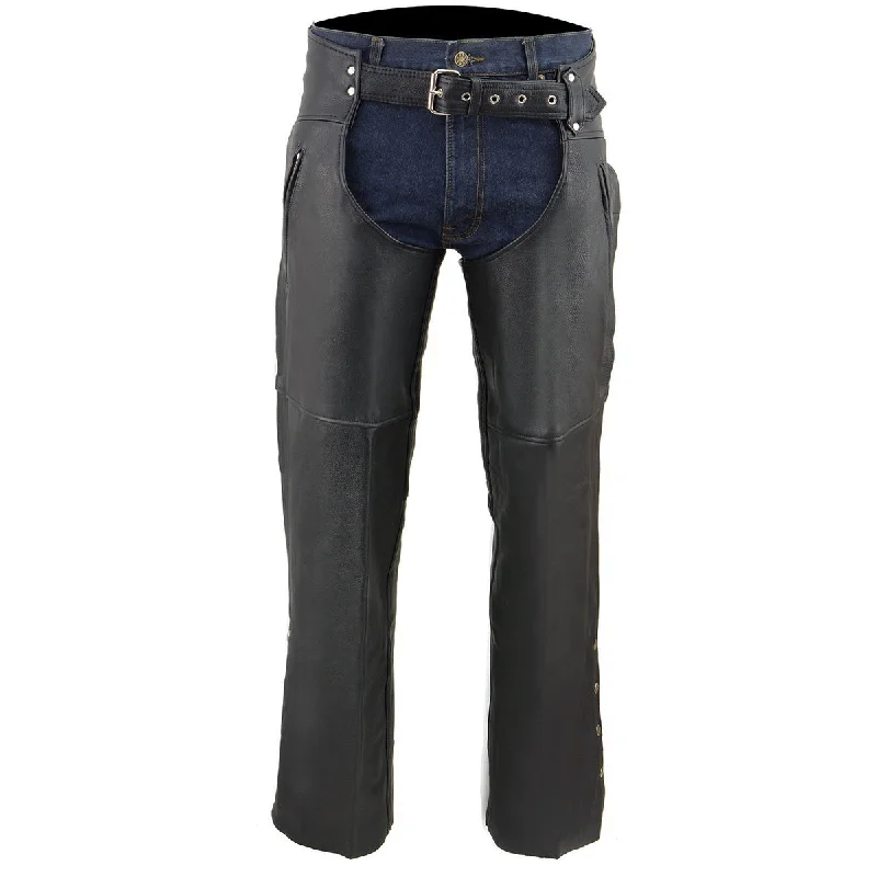 milwaukee-leather-sh1190-mens-black-leather-chaps-with-zippered-thigh-pockets