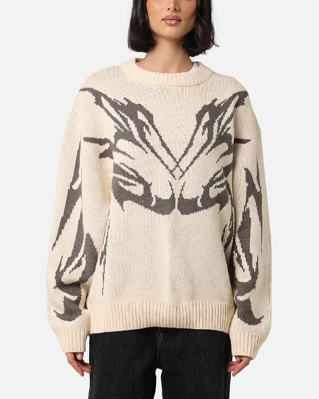 Loiter Cyber Knit Sweater Off White