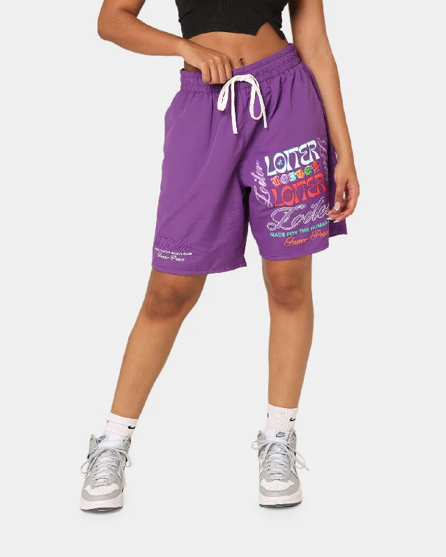 Loiter Forbidden Walk Shorts Purple