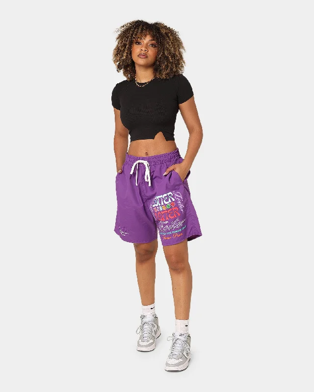 loiter-forbidden-walk-shorts-purple-womens