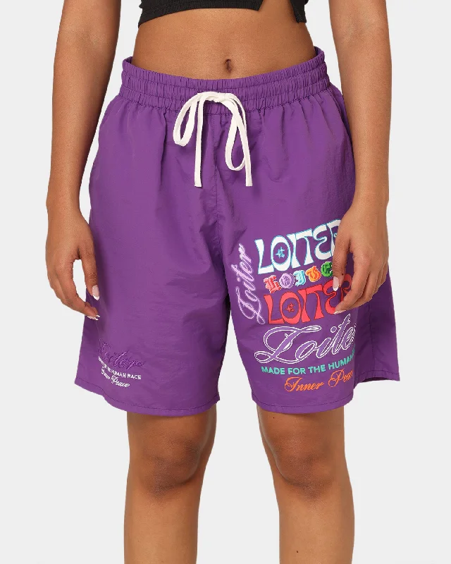 loiter-forbidden-walk-shorts-purple-womens