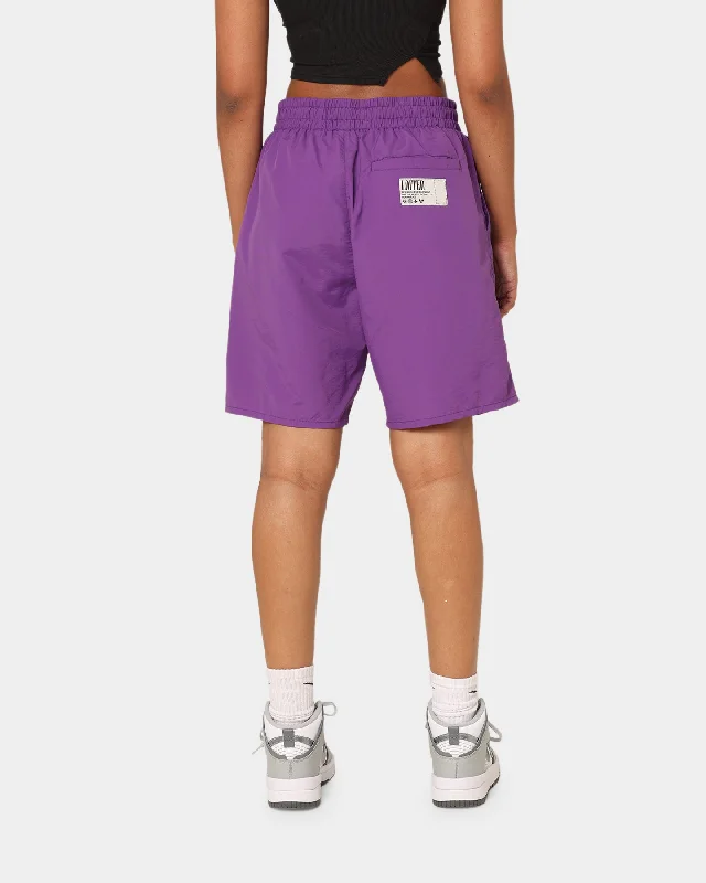 loiter-forbidden-walk-shorts-purple-womens