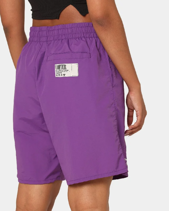 loiter-forbidden-walk-shorts-purple-womens