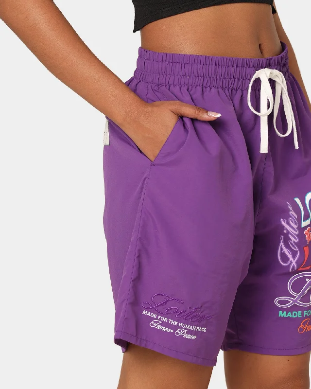 loiter-forbidden-walk-shorts-purple-womens