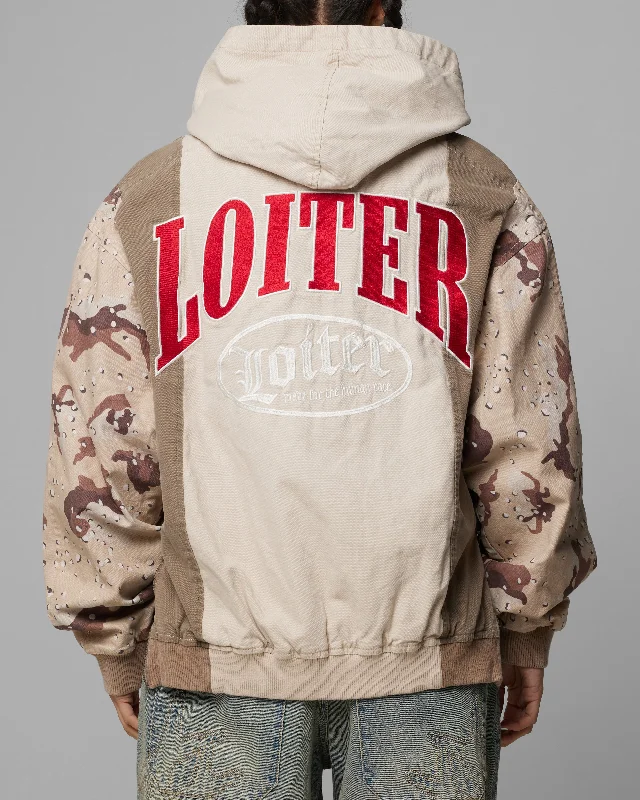 Loiter Splinter Hoodie Desert Camo