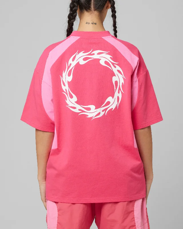 loiter-subcultural-panel-t-shirt-pink-womens