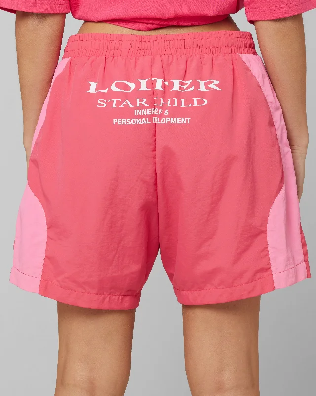 loiter-subculture-panel-shorts-pink-womens