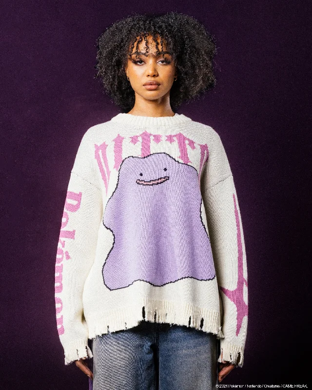 Pokémon By Loiter Ditto Knit Sweater Off White