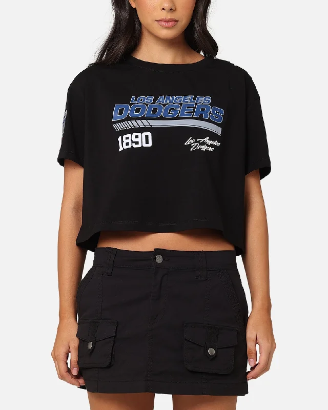 Pro Standard Women's Los Angeles Dodgers Boxy Cropped T-Shirt Black