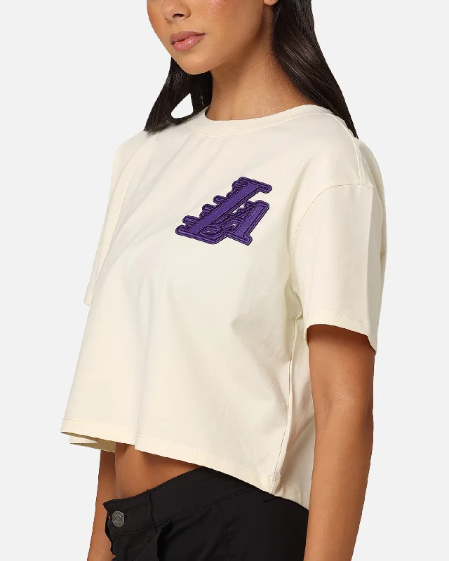 pro-standard-women-s-los-angeles-lakers-triple-tonal-cropped-boxy-t-shirt-eggshell