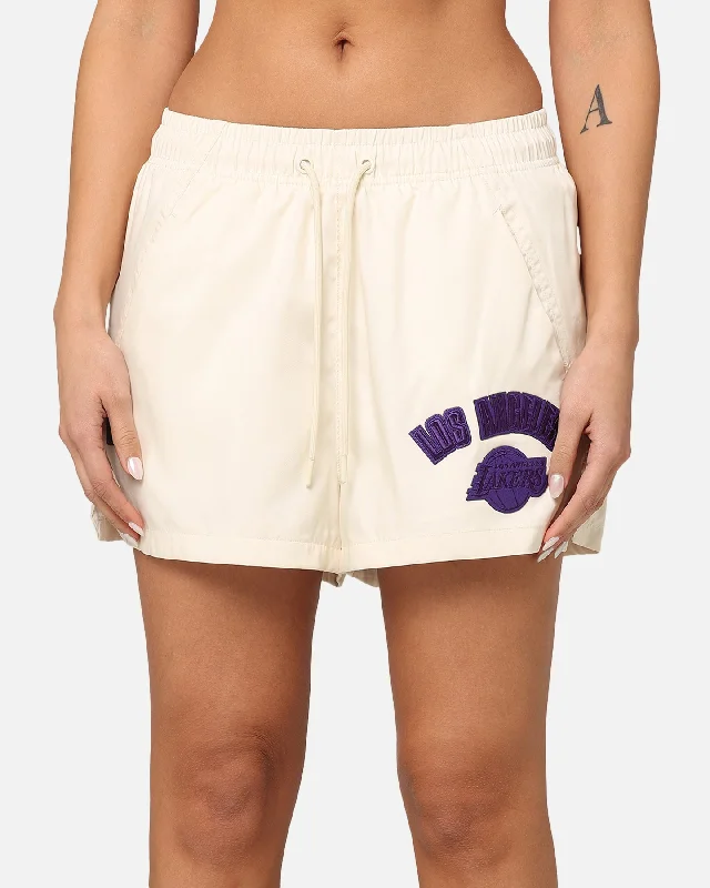 pro-standard-women-s-los-angeles-lakers-triple-tonal-woven-shorts-eggshell