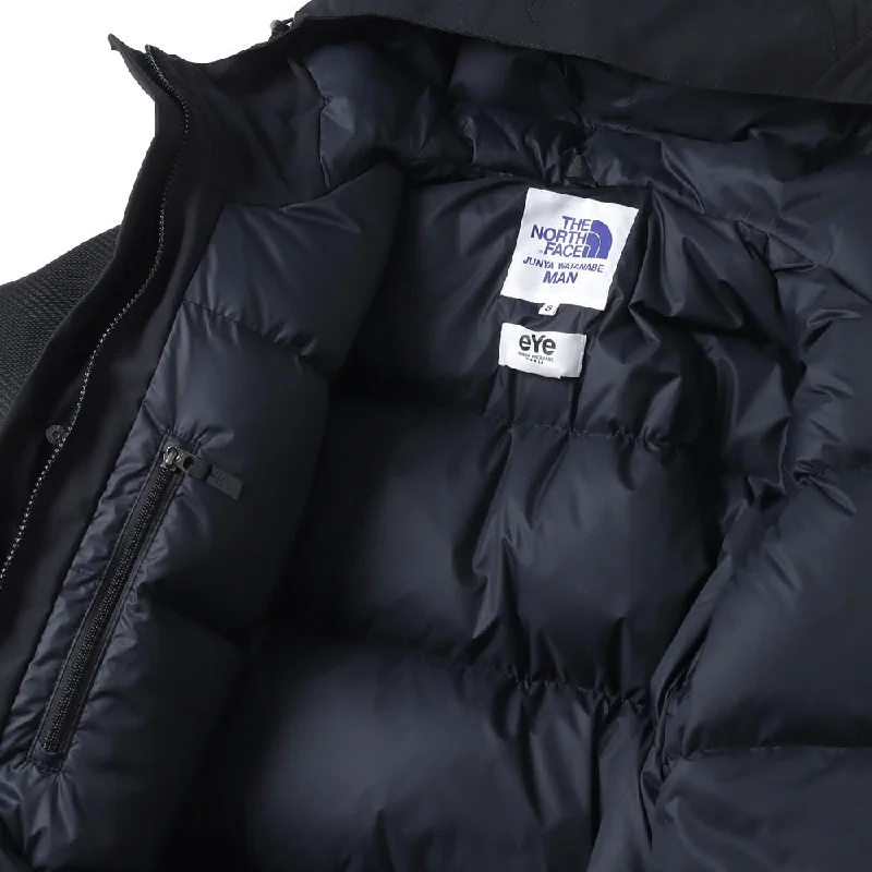 ナイロンタフタ層ラミネート-ウールエステルチェック-ナイロンオックスthe-north-face-ｗネーム-j914-1