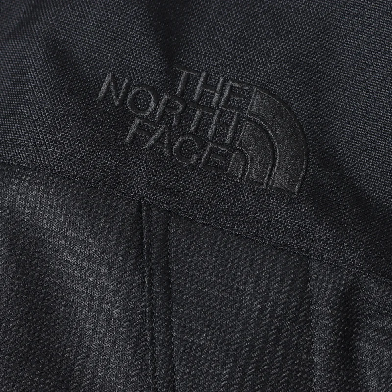 ナイロンタフタ層ラミネート-ウールエステルチェック-ナイロンオックスthe-north-face-ｗネーム-j914-1