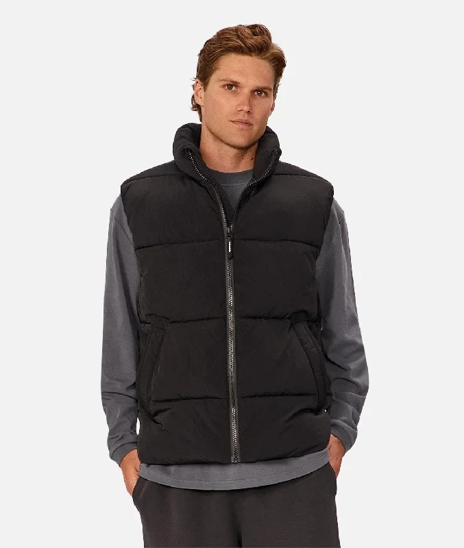 The Busan Puffer Vest - Black