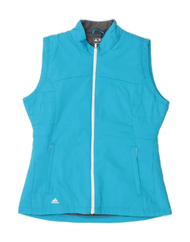 ADIDAS Mens Climawarm Gilet UK 38 Medium Blue Polyester