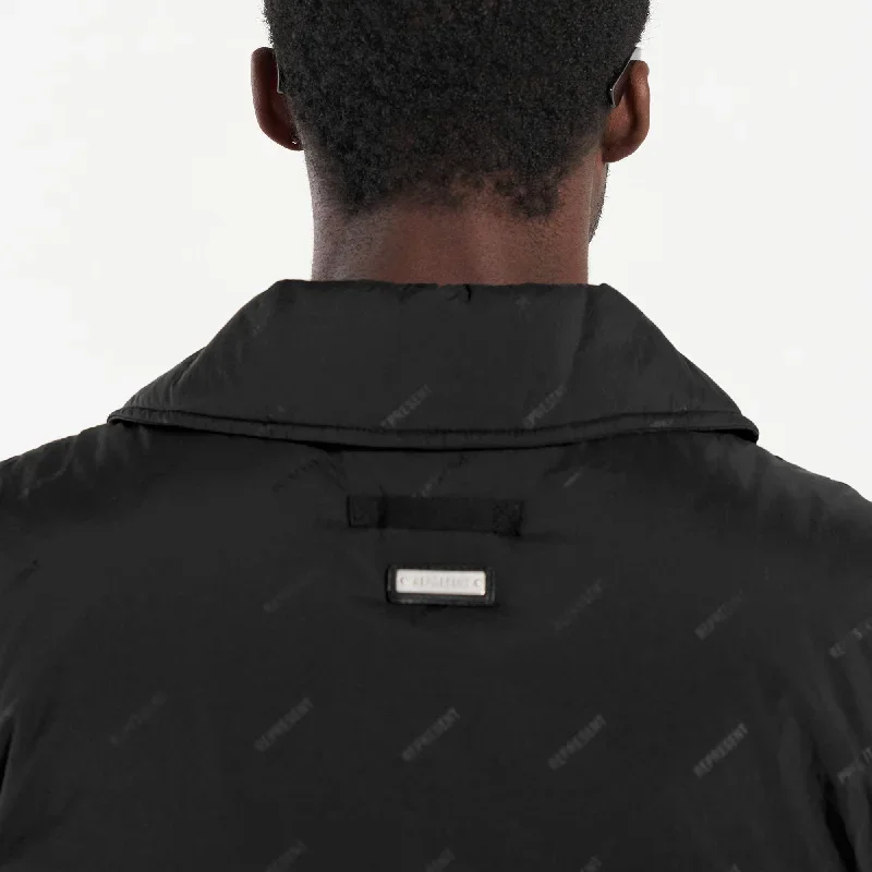 all-over-logo-collared-gilet-black