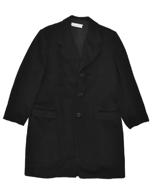 ANTONIO FUSCO Mens Overcoat UK 38 Medium Black