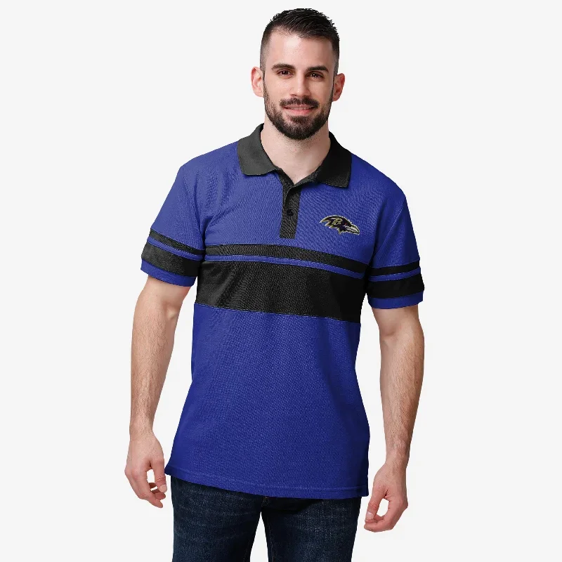 Baltimore Ravens Cotton Stripe Polo