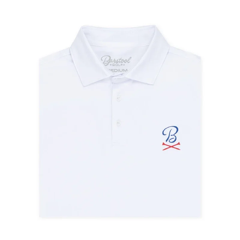 Barstool Golf Crossed Tees Solid Polo