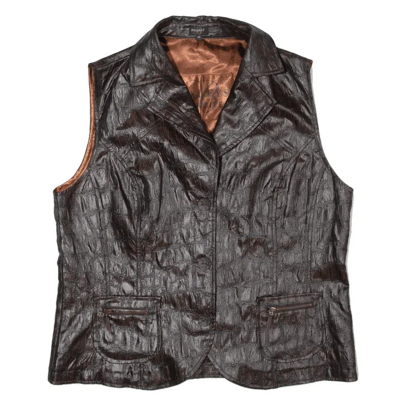 BEXLEYS Waistcoat Blazer Gilet Brown Mens M