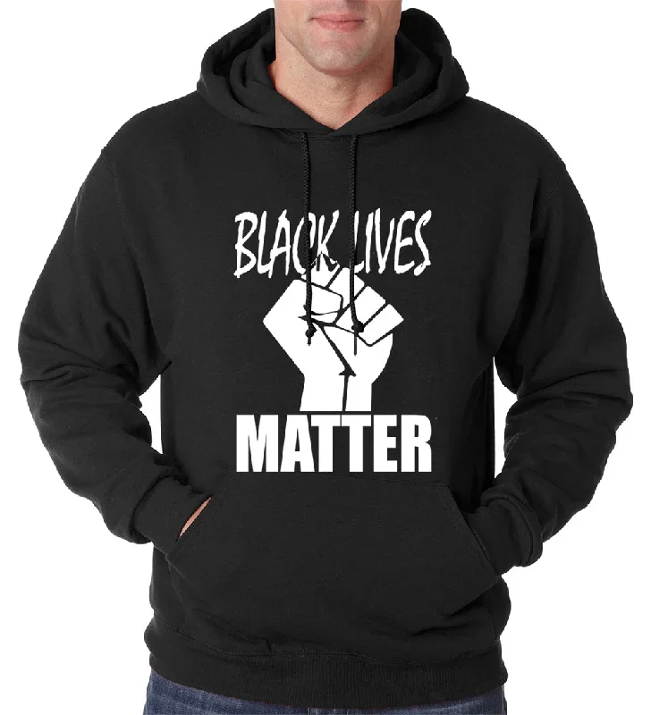 Black Lives Matter Fist Adult Hoodie