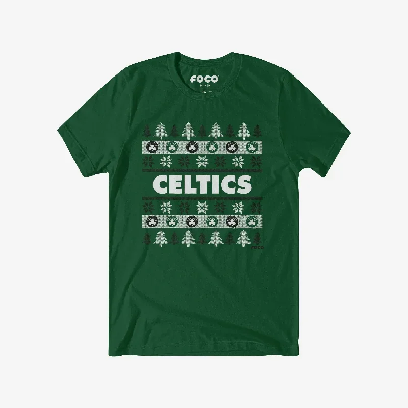 Boston Celtics Holiday Sweater T-Shirt