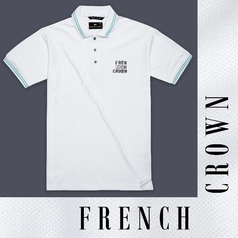 Bright White Premium Cotton Pique Polo