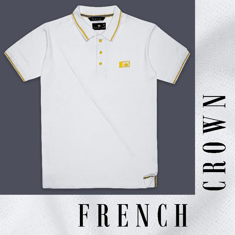 Bright White Premium Cotton Pique Polo