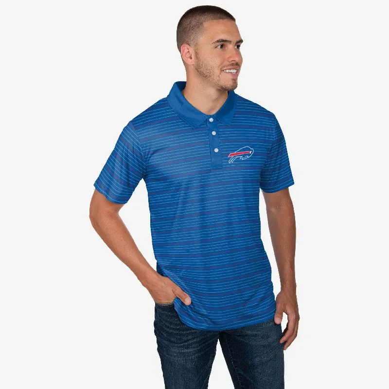 Buffalo Bills Striped Polyester Polo