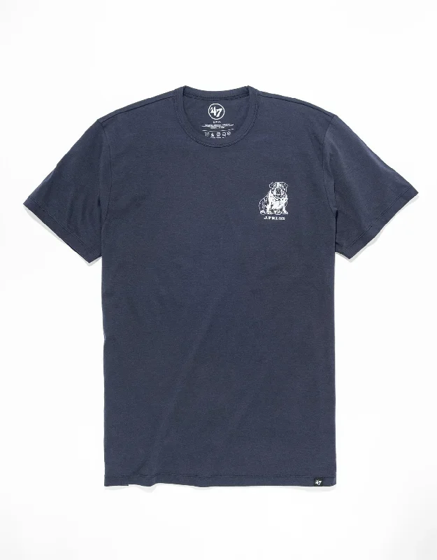 BULLDOG SHORT SLEEVE T SHIRT - NAVY