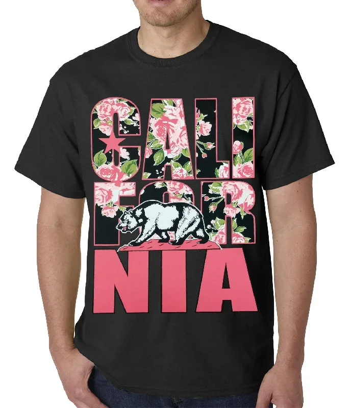 california-floral-pattern-mens-t-shirt