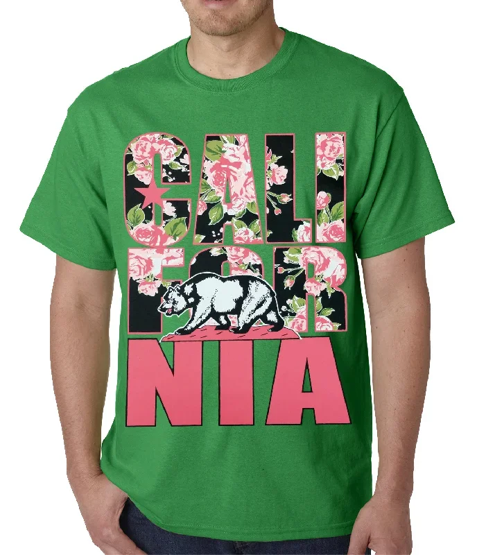 california-floral-pattern-mens-t-shirt