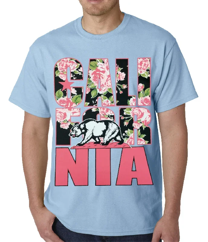 california-floral-pattern-mens-t-shirt