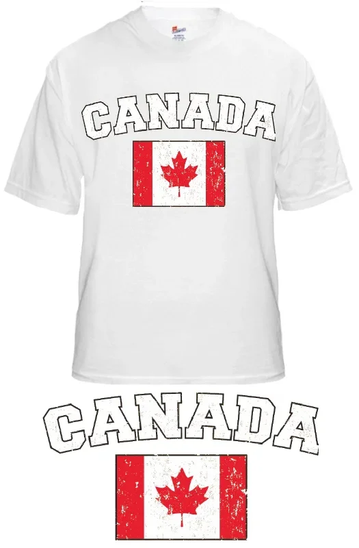 Canada Vintage Flag International Mens T-Shirt