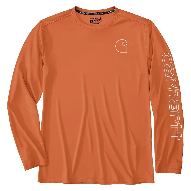 Carhartt Force Sun Defender Lightweight Long-Sleeve Logo Graphic T-Shirt