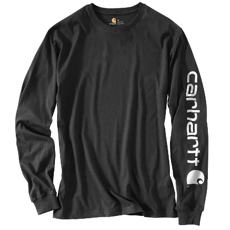 Carhartt Men's Signature Logo Long Sleeve T-Shirt