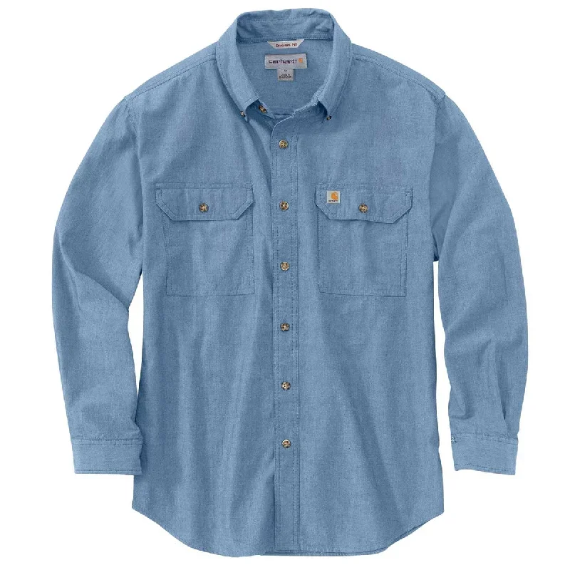 Dark Tan Chambray