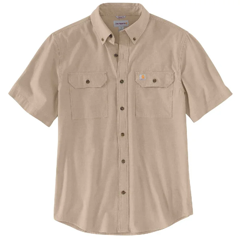 Dark Tan Chambray