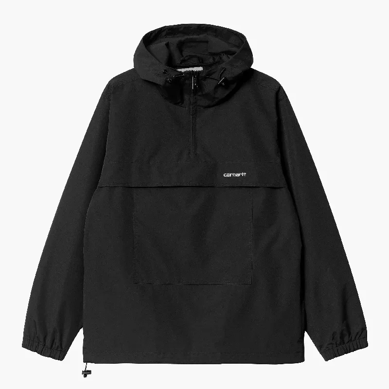 Windbreaker Pullover Black / White