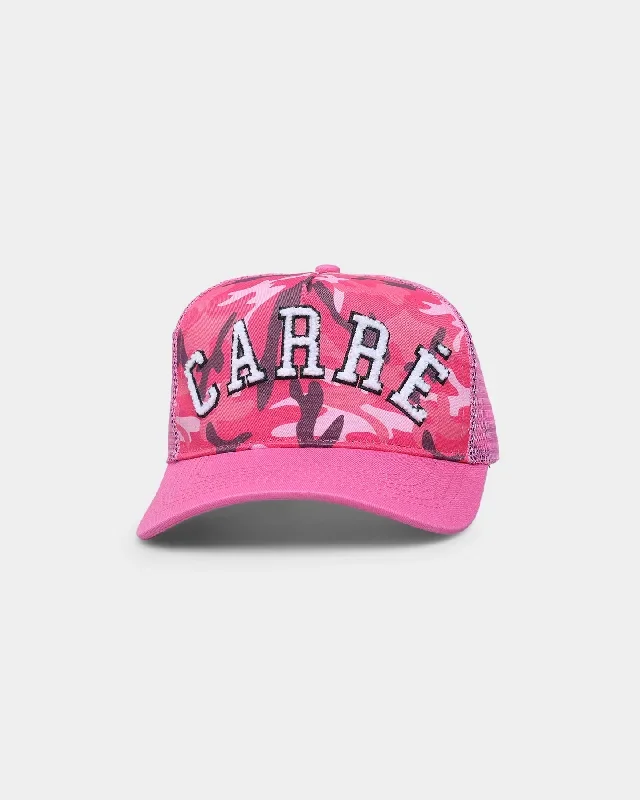 Carre C-Class Camo Trucker Strapback Pink