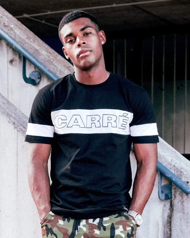 Carré Panneau Short Sleeve T-Shirt Black/White