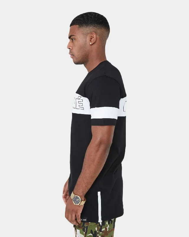 carre-panneau-short-sleeve-t-shirt-black-white