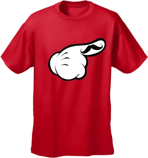 cartoon-hands-the-stache-mens-t-shirt