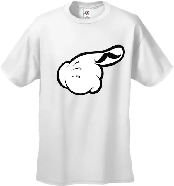 cartoon-hands-the-stache-mens-t-shirt