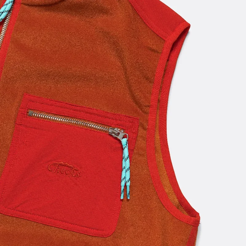 checks-casentino-nylon-gilet-blaze-orange