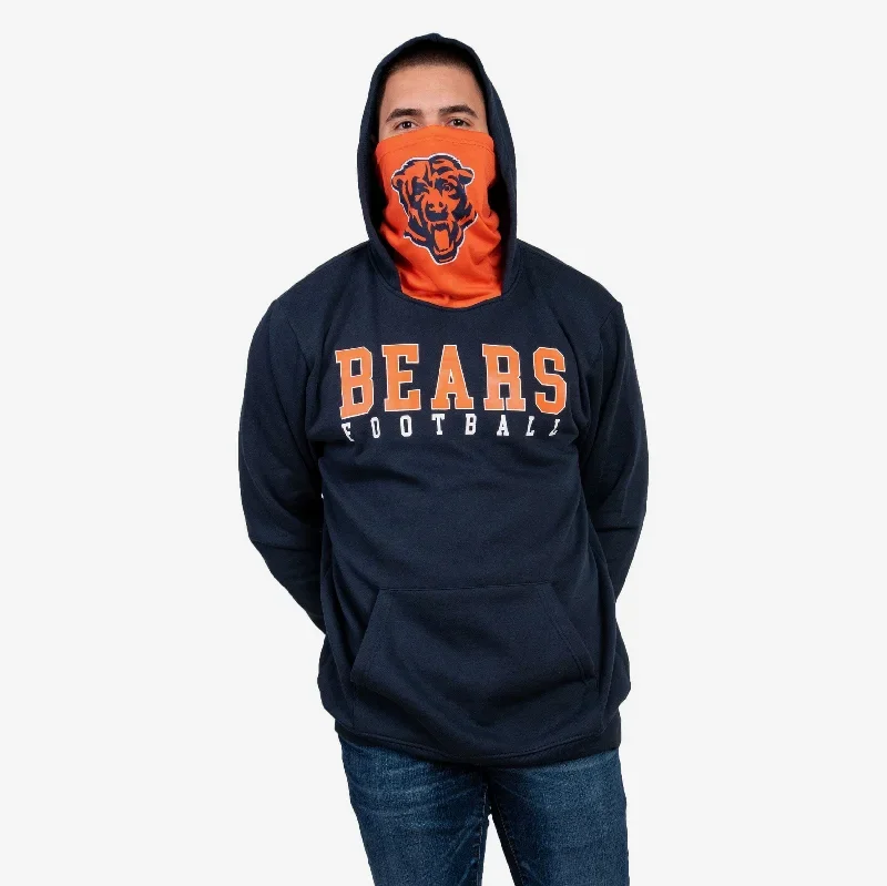 Chicago Bears Solid Gaiter Hoodie