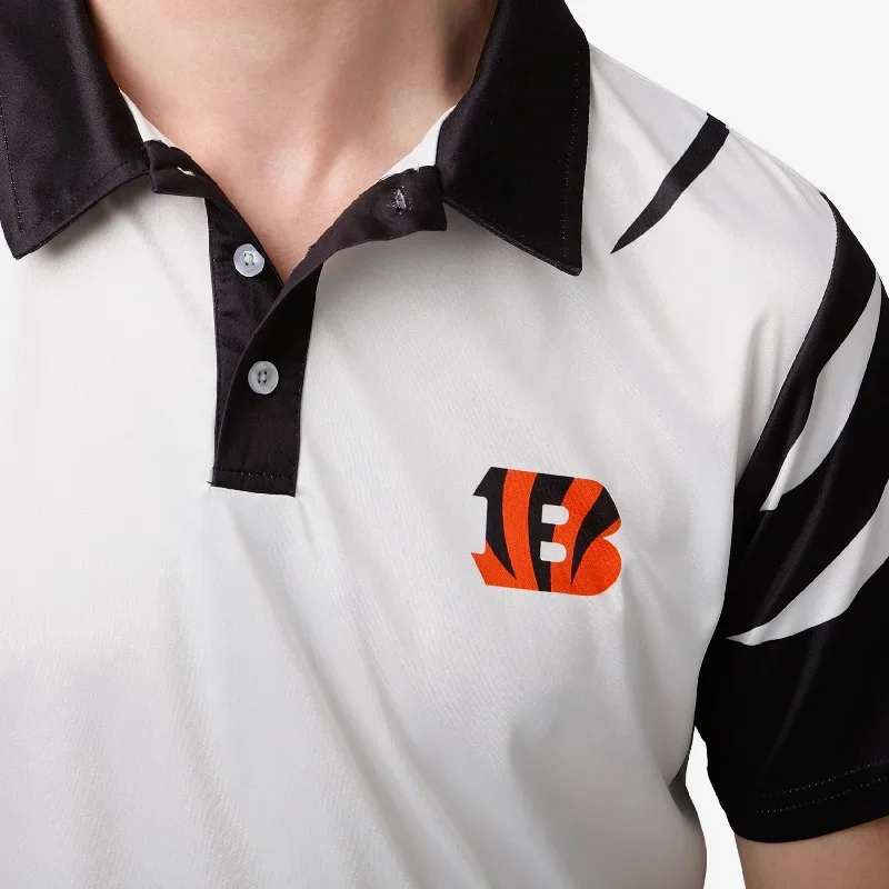 cincinnati-bengals-white-stripe-polyester-polo