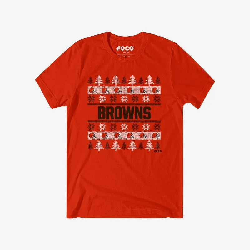 Cleveland Browns Holiday Sweater T-Shirt